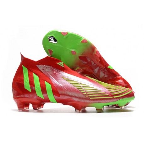 Scarpe Calcio adidas Predator Edge+ FG Rosso Verde