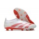 Scarpa adidas Predator Elite Senza Lacci FG Bianco Rosso