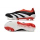 adidas Predator Elite Senza Lacci FG Nero Core Bianco Rosso Solare