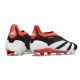 adidas Predator Elite Senza Lacci FG Nero Core Bianco Rosso Solare