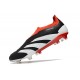 adidas Predator Elite Senza Lacci FG Nero Core Bianco Rosso Solare