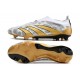 Scarpa adidas Predator Elite Senza Lacci FG Oro Bianco Grigio