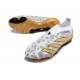 Scarpa adidas Predator Elite Senza Lacci FG Oro Bianco Grigio