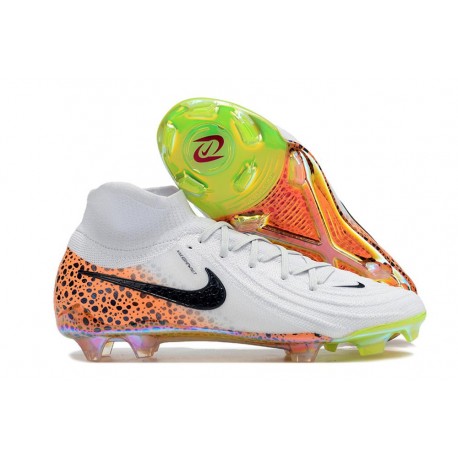 Nike Phantom Luna Elite II FG Nuovo Bianco Nero Arancione