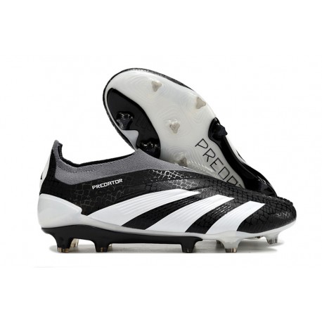 Scarpa adidas Predator Elite Senza Lacci FG Nero Bianco