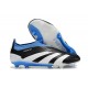 Scarpa adidas Predator Elite Senza Lacci FG Nero Bianco Blu