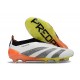 Scarpa adidas Predator Elite Senza Lacci FG Bianco Nero Arancione