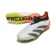 Scarpa adidas Predator Elite Senza Lacci FG Bianco Nero Arancione