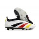 Scarpa adidas Predator Elite Senza Lacci FG Bianco Nero Rosso Giallo