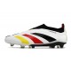 Scarpa adidas Predator Elite Senza Lacci FG Bianco Nero Rosso Giallo