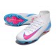 Nike Air Zoom Mercurial Superfly 10 Elite FG Bianco Blu Rosa