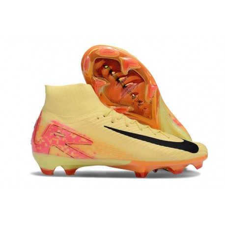 Nike Air Zoom Mercurial Superfly 10 Elite FG Giallo Nero Rosa