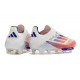 adidas F50+ Senza Lacci FG Ftwr Bianco Rosso Solare Blu Lucido