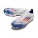 adidas F50+ Senza Lacci FG Ftwr Bianco Rosso Solare Blu Lucido