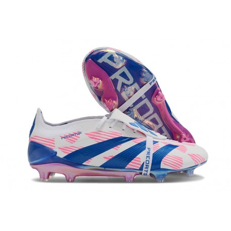 adidas Predator Tongue Elite FG Ftwr Bianco Solar Blu Solar Rosa