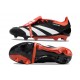 adidas Predator Tongue Elite FG Nero Core Bianco Rosso Solare