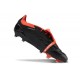 adidas Predator Tongue Elite FG Nero Core Bianco Rosso Solare