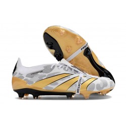 adidas Predator Tongue Elite FG Bianco Nero Core Oro Met