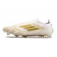 Scarpe adidas F50 Elite Laceless FG Ftwr Bianco Oro Met Ftwr Bianco