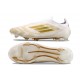 Scarpe adidas F50 Elite Laceless FG Ftwr Bianco Oro Met Ftwr Bianco