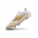 Scarpe adidas F50 Elite Laceless FG Ftwr Bianco Oro Met Ftwr Bianco