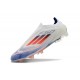 Scarpe adidas F50 Elite Laceless FG Ftwr Bianco Rosso Solare Blu Lucido