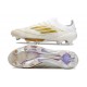 Scarpe da Calcio adidas F50+ Elite FG Ftwr Bianco Oro Met Ftwr Bianco