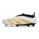 Scarpa adidas Predator Elite Senza Lacci FG Bianco Oro