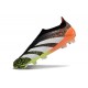 Scarpa adidas Predator Elite Senza Lacci FG Nero Bianco Arancione Verde