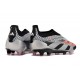 Scarpa adidas Predator Elite Senza Lacci FG Argento Nero Rosso