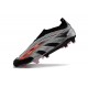 Scarpa adidas Predator Elite Senza Lacci FG Argento Nero Rosso