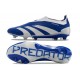 Scarpa adidas Predator Elite Senza Lacci FG Blu Bianco