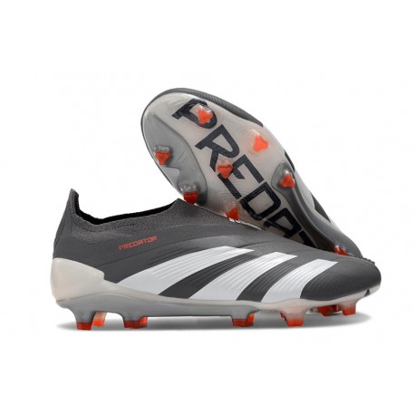 Scarpa adidas Predator Elite Senza Lacci FG Nero Bianco