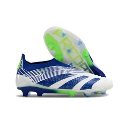 Scarpa adidas Predator Elite Senza Lacci FG Bianco Blu Verde