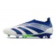 Scarpa adidas Predator Elite Senza Lacci FG Bianco Blu Verde