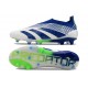 Scarpa adidas Predator Elite Senza Lacci FG Bianco Blu Verde