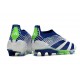 Scarpa adidas Predator Elite Senza Lacci FG Bianco Blu Verde