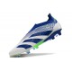 Scarpa adidas Predator Elite Senza Lacci FG Bianco Blu Verde