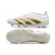 Scarpa adidas Predator Elite Senza Lacci FG Bianco Oro