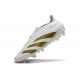 Scarpa adidas Predator Elite Senza Lacci FG Bianco Oro