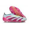 Scarpa adidas Predator Elite Senza Lacci FG Almost Blu Lucid Rosa Semi Giallo Solare