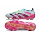 Scarpa adidas Predator Elite Senza Lacci FG Almost Blu Lucid Rosa Semi Giallo Solare