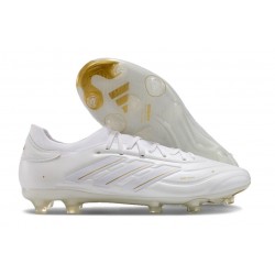 adidas Copa Pure 2 Elite + FG Pelle Ftwr Bianco Oro Met