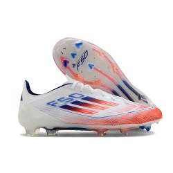 adidas Scarpa F50 Elite FG Ftwr Bianco Rosso Solare Blu Lucido