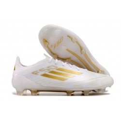 adidas Scarpa F50 Elite FG Ftwr Bianco Oro Met