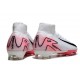 Scarpe Nike Zoom Mercurial Superfly X Elite FG Bianco Rosso Nero