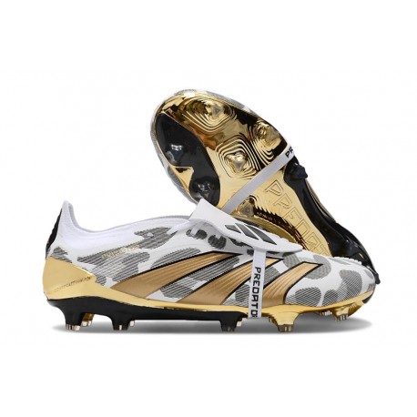 adidas Predator Tongue Elite FG Oro Metallizzato Bianco Grigio