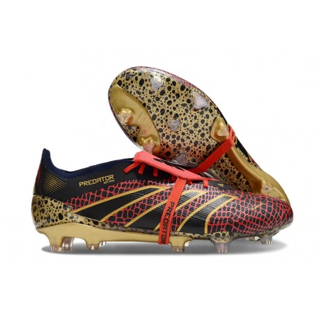 adidas Predator Elite FT FG Year Of The Snake - Rosso Oro Metallizzato Nero Edizione Limitata