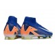 Nike Air Zoom Mercurial Superfly 10 Elite FG Blu Bianco Arancio