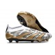 Scarpa adidas Predator Elite Senza Lacci FG Oro Metallizzato Bianco Grigio